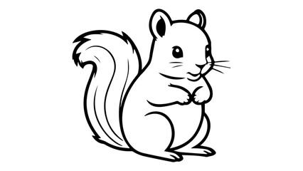 squirrel vector illustration, squirrel shape vector sign 