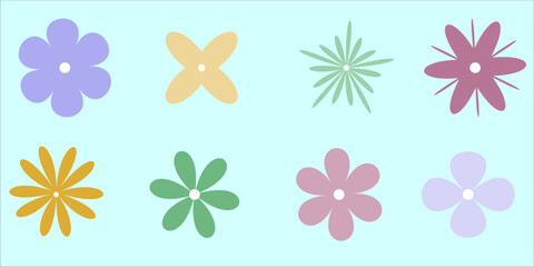 Flowers vector pattern illustration design floral