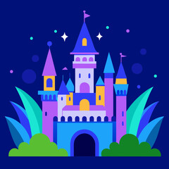 Fototapeta premium castle in the night