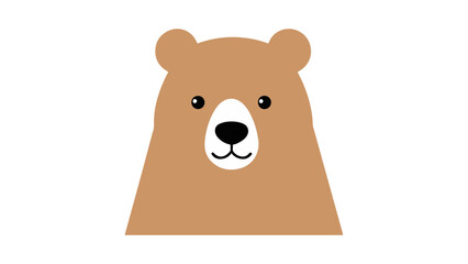 very simple bear cartoon icon symbol shape silhouette