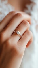 Celebration of love engagement ring showcase romantic setting lifestyle photography close-up view timeless elegance