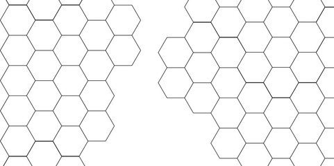 Hexagon honeycomb white Background with geometric hexagon shapes. Hexagonal structure futuristic white background and embossed Hexagon, science technology white background light shadow vector.