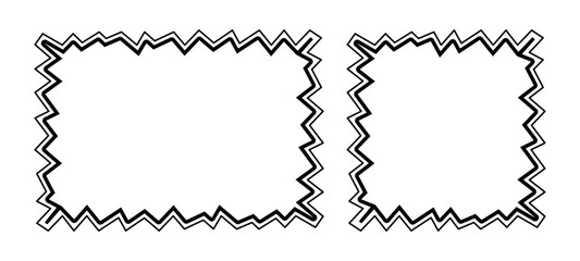 Frame Doodle Line Hand Drawn, Picture Frame, Outline Border Frame, Scribble Frame Cute