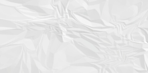 White crumple obsolete billboard rumple. wrinkle ripped creased white crumple aged closeup craft document grunge recycling paper background.	
