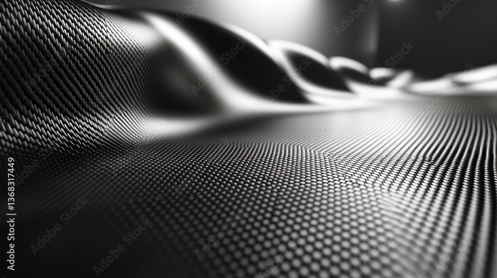 Aufkleber abstract metallic texture with flowing, undulating patterns
