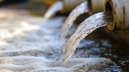 Pure Water Stream from Municipal Pipeline