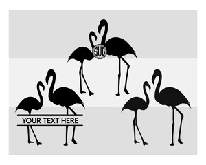 Flamingo, SVG Bundle, Bird Svg, Pink Flamingo Svg, Circut Cut Files Silhouette, Animals Svg, Summer Svg, Flamingo Silhouette, Flamingo Clipart, Vcetor, Outline, Eps, Cut file, Flower Outline,
