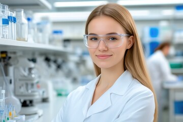 Fototapeta premium Laboratory research team working on advanced experiments
