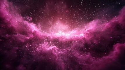 Obraz premium Stunning Cosmic Abstract in Pink and Purple Hues Representing Ai Adaptability and Language Models in a Celestial Setting