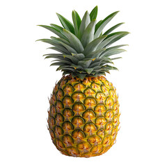 Fototapeta premium Vibrant Pineapple png isolated on transparent background