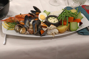 Plat de coquillages