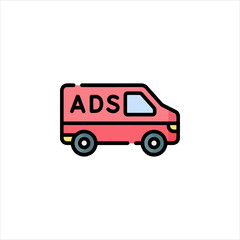 red truck icon