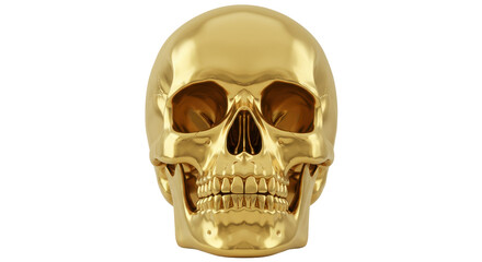 Fototapeta premium Isolated Golden Skull