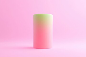 Cylindrical object with a soft ombre gradient