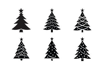 Obraz premium sapin de no icon vector art silhouette