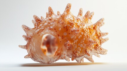 Fototapeta premium A detailed artistic representation of a biological structure rendered in three dimensions