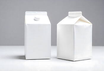 Milk Packaging Mockup Image