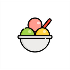 ice cream in a bowl