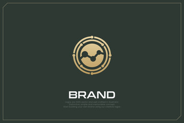 Global Networking Trading Logo Gold