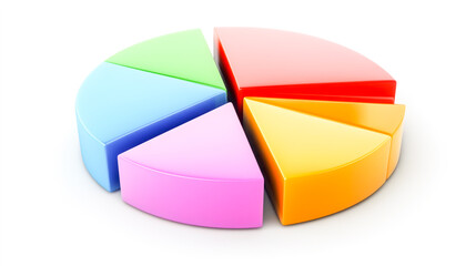 Obraz premium A pie chart illustrating the various sections of a comprehensive marketing strategy and its key components