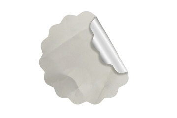 Blank Sticker Texture Label Tag For Mockup Template