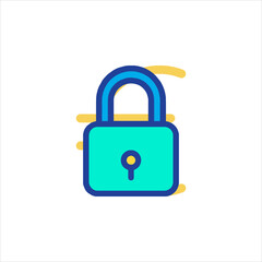 lock icon vector illustration