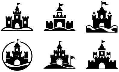 Sandcastle Logo Icons Collection