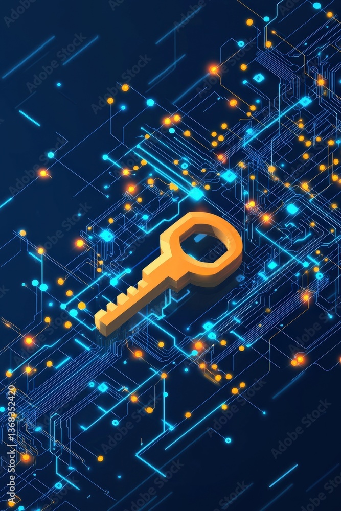 Poster blockchain security key unlocking voter access to encrypted ballot