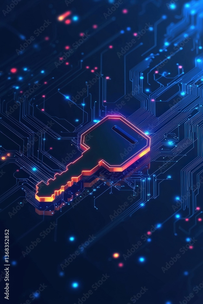 Poster blockchain security key unlocking voter access to encrypted ballot