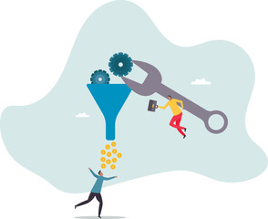 Optimization to improve result, adjust marketing factor to gain more profit, efficiency or growth, fix process for best result.character for design.