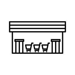 スーパーマーケットのアイコン