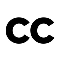 Minimalist black silhouette of closed caption symbol representing audio accessibility