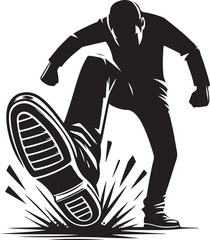 Angry protester illustration