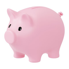 Piggy Bank 3D Icon Illustration