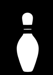 Pin bowling icon