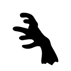 Hand gestures silhouette. Vector illustration