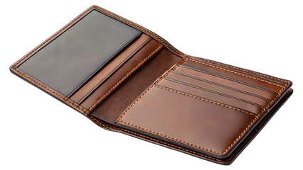 leather wallet isolated on white