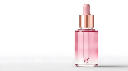 Elegant Pink Serum Bottle