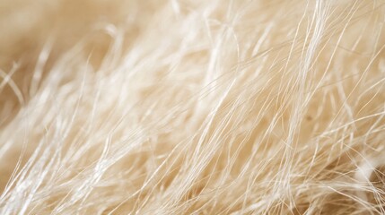 Extreme close-up of soft blonde hair showing texture and shine