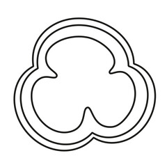 outline slice of pepper