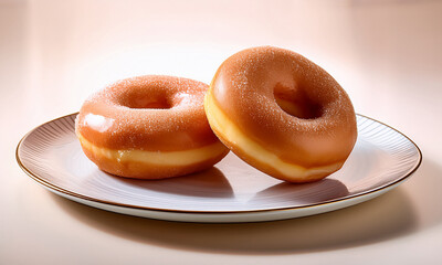 donuts on plate