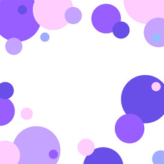 Circular pattern vector. Violet and pink circles. Geometric abstract design. Minimal decorative artwork.