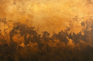 skyline at sunrise, golden hues casting a soft glow over
