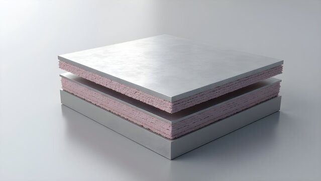 Cross-Section of an Insulated Composite Sandwich Panel Used in Modern Construction