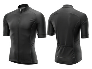 sleek cycling jersey mockup showcasing modern design with stylish black finish perfect for any cycling enthusiast