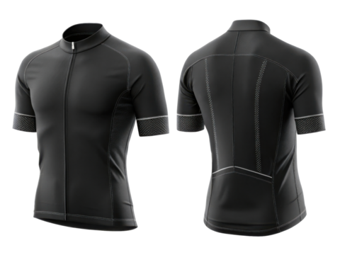 sleek cycling jersey mockup showcasing modern design with stylish fit and breathable fabric perfect for performance enthusiasts