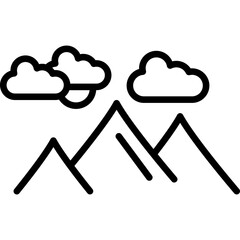 Hill Icon Vector Element