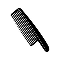 Comb black silhouette vector illustration