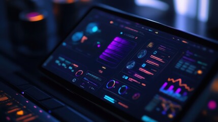 Darkthemed UI with neon highlights makes NFT marketplaces feel futuristic