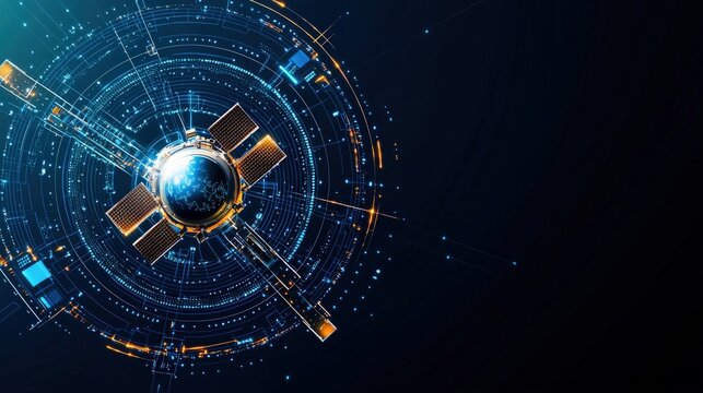 Satellite connection transmitting secure election data with firewall imagery